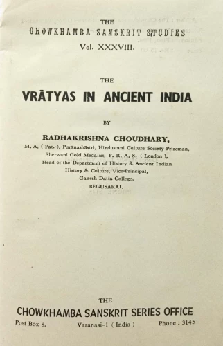 Vratyas in Ancient India